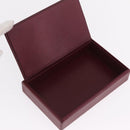Cartier Must Line Vanity Hand Bag Suede Bordeaux Gold Auth 211751V-28