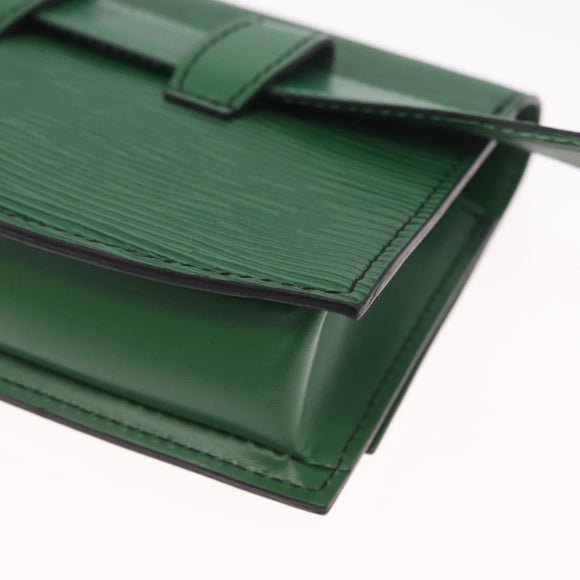 LOUIS VUITTON Epi Pochette Ceinture Tilshit Waist bag Green M52604 Auth 211752V