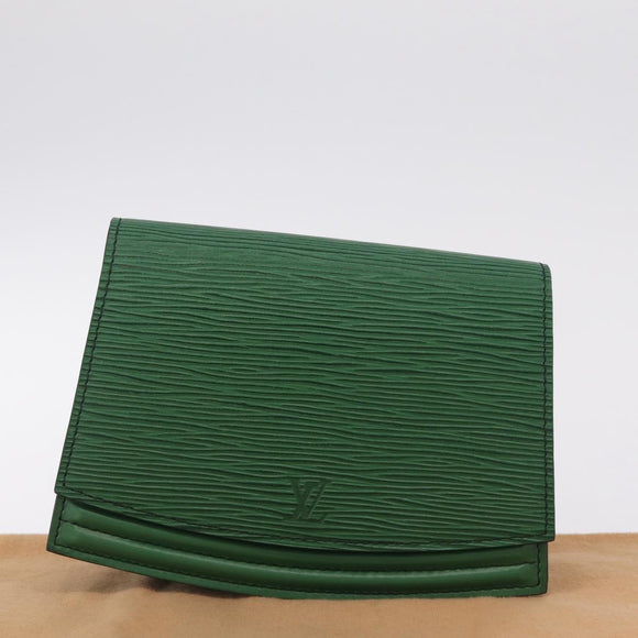 LOUIS VUITTON Epi Pochette Ceinture Tilshit Waist bag Green M52604 Auth 211752V