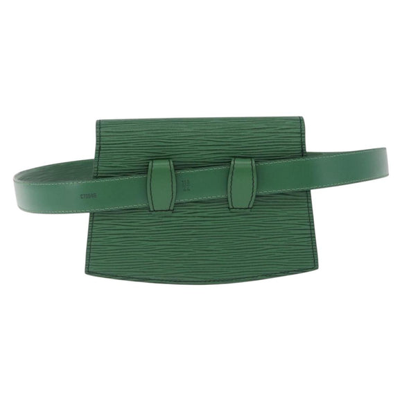 LOUIS VUITTON Epi Pochette Ceinture Tilshit Waist bag Green M52604 Auth 211752V