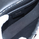 Christian Dior Trotter Canvas Saddle Shoulder Bag Navy Silver Auth 211754V-17