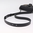 Christian Dior Trotter Canvas Saddle Shoulder Bag Navy Silver Auth 211754V-7