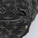 LOUIS VUITTON Monogram Denim Slytree Shoulder Bag Black M95835 LV Auth 211757V-10