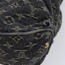 LOUIS VUITTON Monogram Denim Slytree Shoulder Bag Black M95835 LV Auth 211757V-12