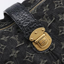 LOUIS VUITTON Monogram Denim Slytree Shoulder Bag Black M95835 LV Auth 211757V-15