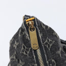 LOUIS VUITTON Monogram Denim Slytree Shoulder Bag Black M95835 LV Auth 211757V-17