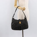 LOUIS VUITTON Monogram Denim Slytree Shoulder Bag Black M95835 LV Auth 211757V-25
