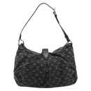 LOUIS VUITTON Monogram Denim Slytree Shoulder Bag Black M95835 LV Auth 211757V-3