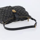 LOUIS VUITTON Monogram Denim Slytree Shoulder Bag Black M95835 LV Auth 211757V-7