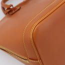 LOUIS VUITTON Nomad leather Alma Hand Bag Beige M85000 LV Auth 211758V-11