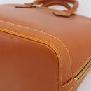 LOUIS VUITTON Nomad leather Alma Hand Bag Beige M85000 LV Auth 211758V-12