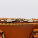 LOUIS VUITTON Nomad leather Alma Hand Bag Beige M85000 LV Auth 211758V-15