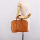 LOUIS VUITTON Nomad leather Alma Hand Bag Beige M85000 LV Auth 211758V-22