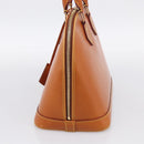LOUIS VUITTON Nomad leather Alma Hand Bag Beige M85000 LV Auth 211758V-5