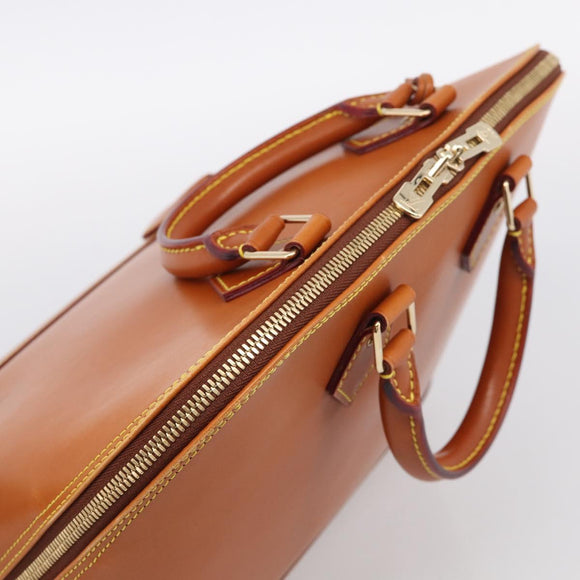 LOUIS VUITTON Nomad leather Alma Hand Bag Beige M85000 LV Auth 211758V