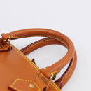 LOUIS VUITTON Nomad leather Alma Hand Bag Beige M85000 LV Auth 211758V-8