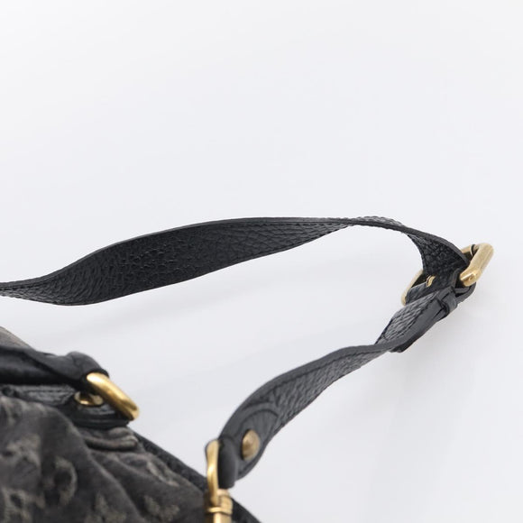 LOUIS VUITTON Monogram Denim Neo Cabby GM Bag Black M95352 LV Auth 211759V