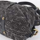LOUIS VUITTON Monogram Denim Neo Cabby GM Bag Black M95352 LV Auth 211759V-12