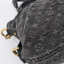 LOUIS VUITTON Monogram Denim Neo Cabby GM Bag Black M95352 LV Auth 211759V-15