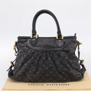 LOUIS VUITTON Monogram Denim Neo Cabby GM Bag Black M95352 LV Auth 211759V-25
