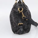LOUIS VUITTON Monogram Denim Neo Cabby GM Bag Black M95352 LV Auth 211759V-4
