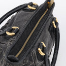LOUIS VUITTON Monogram Denim Neo Cabby GM Bag Black M95352 LV Auth 211759V-6