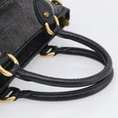 LOUIS VUITTON Monogram Denim Neo Cabby GM Bag Black M95352 LV Auth 211759V-7