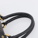 LOUIS VUITTON Monogram Denim Neo Cabby GM Bag Black M95352 LV Auth 211759V-8