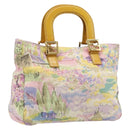 FENDI Hand Bag Canvas Yellow Gold Auth 211760V-1