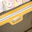 FENDI Hand Bag Canvas Yellow Gold Auth 211760V-16