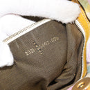FENDI Hand Bag Canvas Yellow Gold Auth 211760V-22