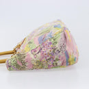 FENDI Hand Bag Canvas Yellow Gold Auth 211760V-5