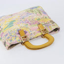 FENDI Hand Bag Canvas Yellow Gold Auth 211760V-6