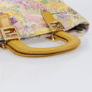 FENDI Hand Bag Canvas Yellow Gold Auth 211760V-7