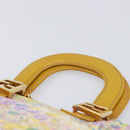 FENDI Hand Bag Canvas Yellow Gold Auth 211760V-8