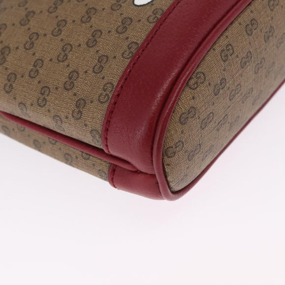 GUCCI Micro GG Supreme Fujiko Pro Shoulder Bag PVC Beige 647801 Auth 211761M