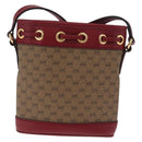 GUCCI Micro GG Supreme Fujiko Pro Shoulder Bag PVC Beige 647801 Auth 211761M-3