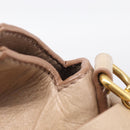 Miu Miu Hand Bag Vitellolux 2way Brown Gold Auth 211764V-18