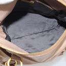 Miu Miu Hand Bag Vitellolux 2way Brown Gold Auth 211764V-21