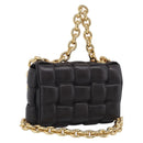 Bottega Veneta MAXI INTRECCIATO Padded Cassette Leather Dark Brown Auth 211776M-1