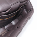 Bottega Veneta MAXI INTRECCIATO Padded Cassette Leather Dark Brown Auth 211776M-19
