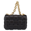 Bottega Veneta MAXI INTRECCIATO Padded Cassette Leather Dark Brown Auth 211776M-2