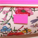 GUCCI Flora Hand Bag Canvas 2way Beige Gold 550141 Auth 211784V-21