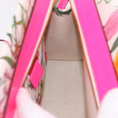 GUCCI Flora Hand Bag Canvas 2way Beige Gold 550141 Auth 211784V-23