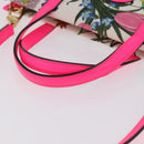 GUCCI Flora Hand Bag Canvas 2way Beige Gold 550141 Auth 211784V-7