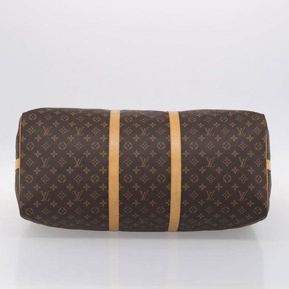 LOUIS VUITTON Monogram Keepall Bandouliere 60 Boston Bag M41412 LV Auth 211801V