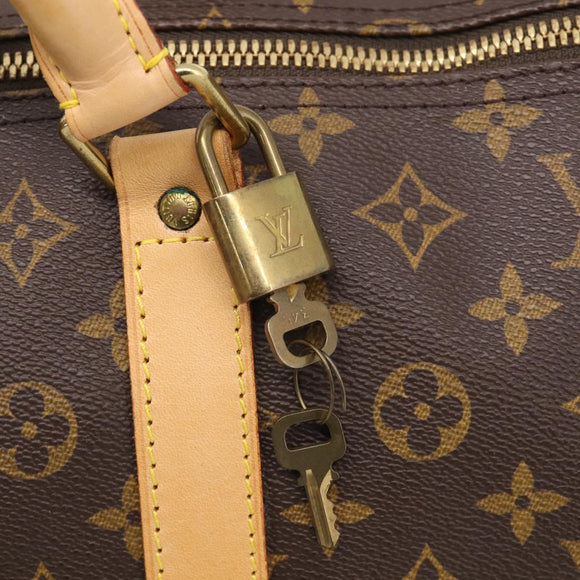 LOUIS VUITTON Monogram Keepall Bandouliere 60 Boston Bag M41412 LV Auth 211801V