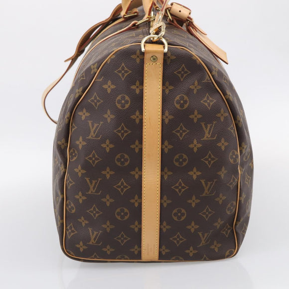 LOUIS VUITTON Monogram Keepall Bandouliere 60 Boston Bag M41412 LV Auth 211801V