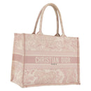 Christian Dior Book Tote Bag Canvas Pink Auth 211809V-1