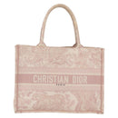 Christian Dior Book Tote Bag Canvas Pink Auth 211809V-2